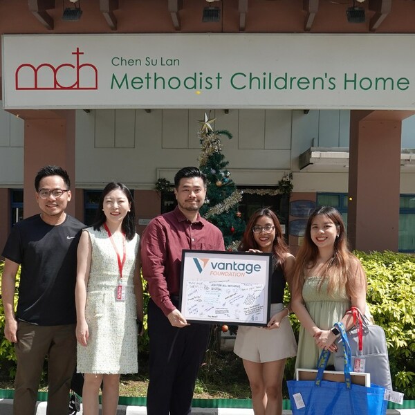 Vantage Foundation and Duotech at the Chen Su Lan Methodist Children's Home in Singapore.