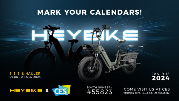 Heybike will Exhibit New Hauler E-bike and More at CES 2024