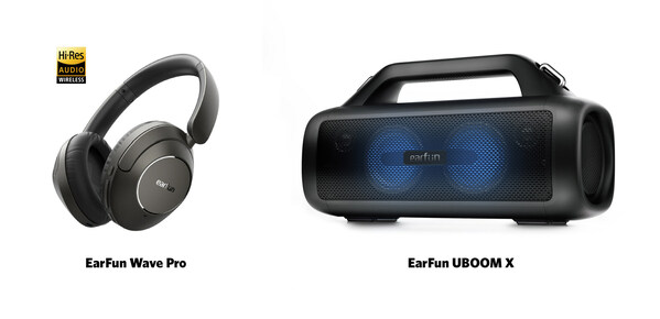 EarFun's First High-Res ANC Over-Ear Headphones and 80-Watt JumboBassTM Outdoor Speaker