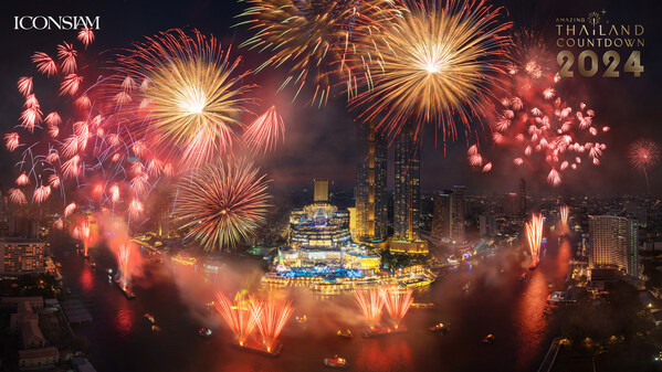 Amazing Thailand Countdown 2024: ICONSIAM's Record-Breaking Fireworks and 3D Drone Show Illuminate the Sky over the Chao Phraya River