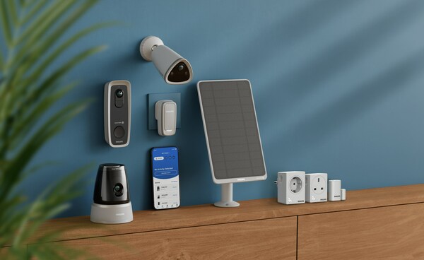 Complete Home Security Suite: 360° coverage, spotlight protection, seamless door monitoring, and a sensing system.