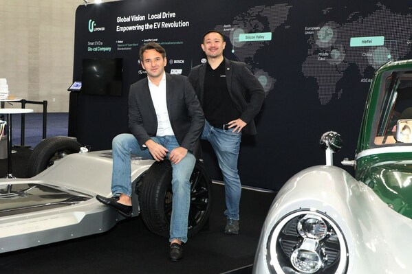 Eren Alan Canarslan, Founder and CEO of Olympian Motors (left) & Paul Li, U POWER Founder and CEO