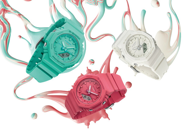 卡西欧推出采用鲜明单色设计的紧凑型G-SHOCK手表