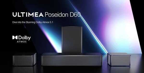Ultimea Poseidon D60: 5.1 Dolby Atmos Soundbar for an Immersive Cinema Experience