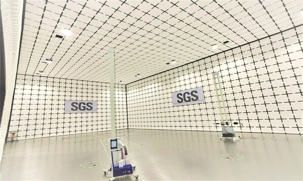 SGS苏州新建10米法半电波暗室