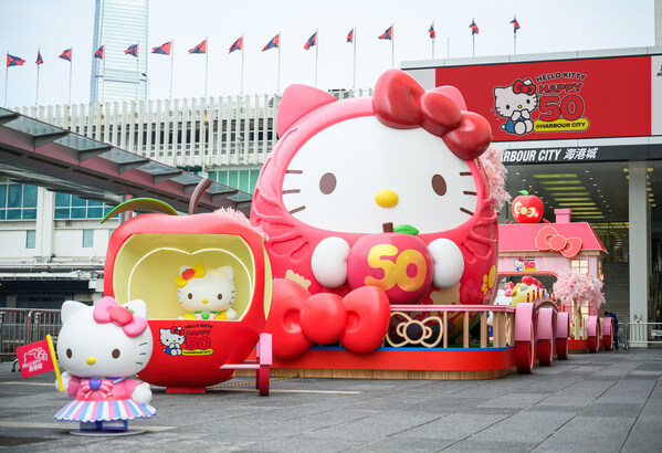 Hello Kitty celebrates her 50th anniversary worldwide and partners with Harbour City Shopping Mall in Hong Kong to host mega event