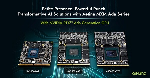 Aetina发布首款采用NVIDIA Ada Lovelace架构的MXM图形模块