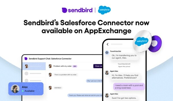 Sendbird、AIチャットボットを搭載した「Salesforce Connector」を発売