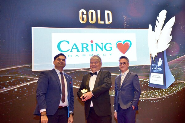 Caring wins Gold Award in the Retail category of Putra Aria Brand Awards 2023