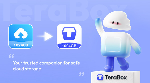 TeraBox, 새로운 로고와 브랜드 마스코트 Terara 소개