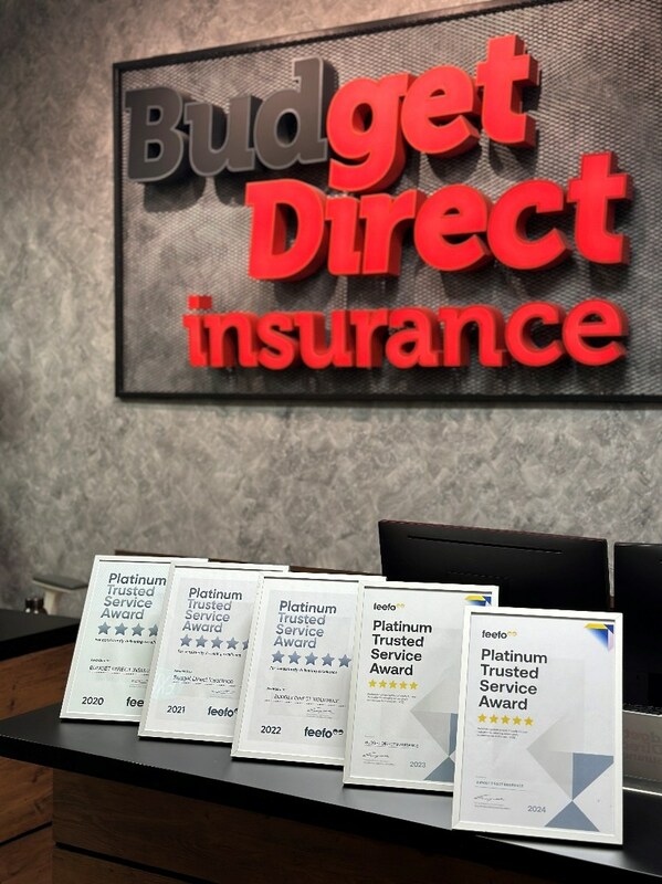 Budget Direct Insurance receives independent Feefo Platinum Trusted Service Award for outstanding customer service five years in a row.