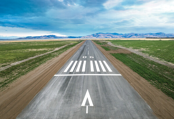 The new sealed, 1km-long, 30m-wide runway at TÄ&#129;whaki National Aerospace Centre.