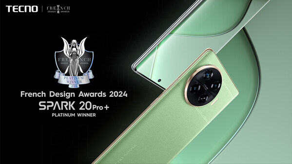 TECNO SPARK 20 Pro+ Picks Up Dual Prestigious French Design Awards 2024