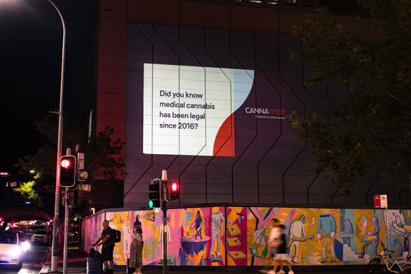 Medical Cannabis Awareness Week Celebrated with Australian-First Light Projection