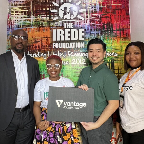 Vantage Foundation partners with The IREDE Foundation to empower child amputees in Nigeria (PRNewsfoto/Vantage Foundation)