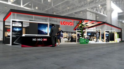 LONGiブースのイメージ（実際のデザインと異なる場合があります）