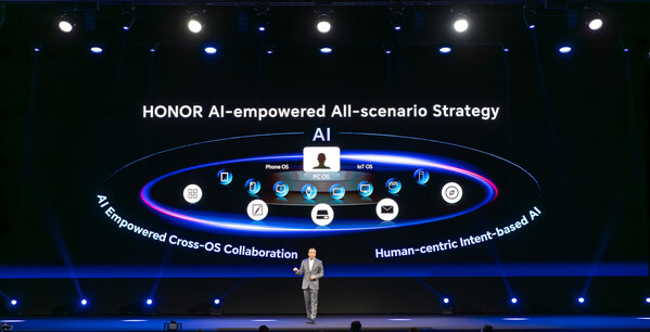HONOR Debuts a New AI-empowered All-scenario Strategy at MWC 2024 (PRNewsfoto/HONOR)