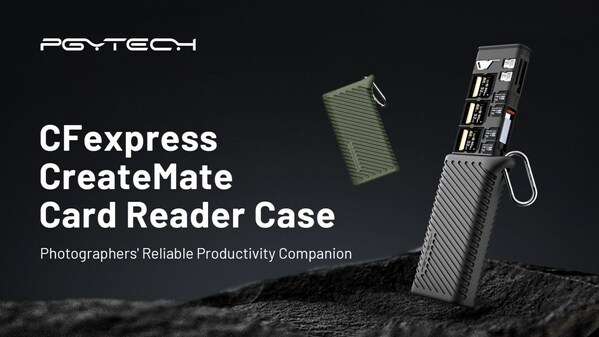 PGYTECHが世界初の一体型CFexpressカード収納・リーダーケースを衝撃のグローバルリリース
