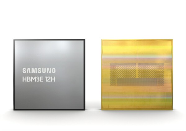 三星发布其首款36GB HBM3E 12H DRAM，满足人工智能时代的更高要求