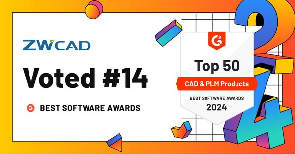ZWCAD Named to G2's 2024 Best Software Awards in CAD and PLM Product List