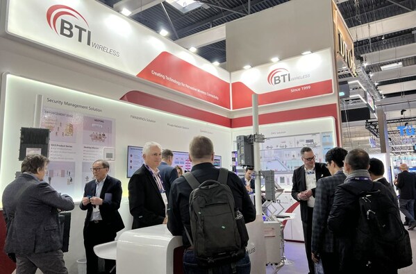 BTI Wireless was participating in the MWC24 exhibition, and the stand was attracting a lot of attendees.