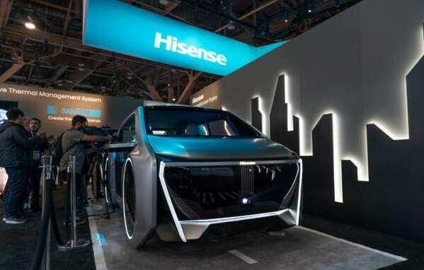 Hisense's on-board monitor shown on CES 2024