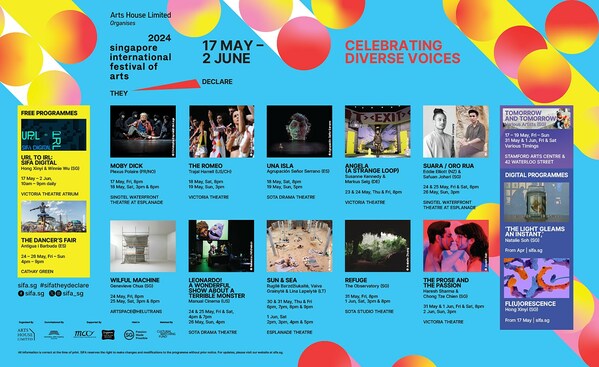 SINGAPORE INTERNATIONAL FESTIVAL OF ARTS 2024 CELEBRATES A MULTIPLICITY OF VOICES