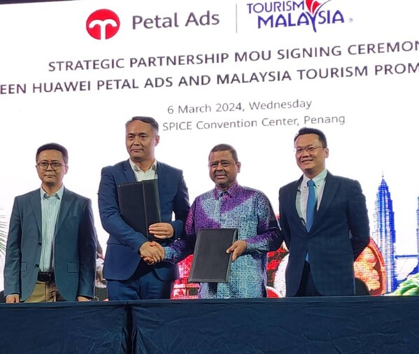 Huawei's Petal Ads Signs MOU with Malaysia Tourism Board, Wins International Honor, and Jointly Promotes the National Tourism Brand Image of Malaysia