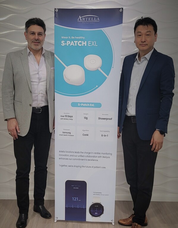 Sepand Moshiri, CEO, Artella(left) and Young Juhn, CEO, Wellysis(right) unite to forge powerful partnership