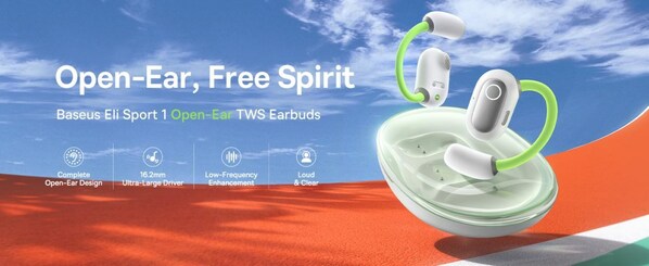 Baseus Introduces a Revolutionary Open-Ear Experience with Eli Sport 1 Open-Ear TWS Earbuds