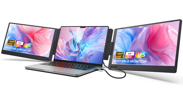 KYY New Triple Laptop Screen Extender (X90 and X90A), Providing a Powerful Workstation