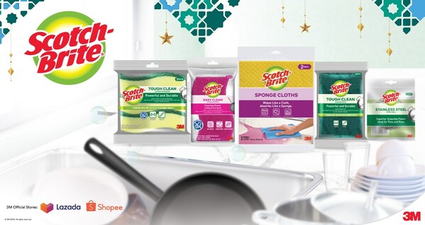 RAMADAN AND RAYA COOKING CLEANUP MADE EASY WITH 3M™ SCOTCH-BRITE™ KITCHEN CLEANING TOOLS