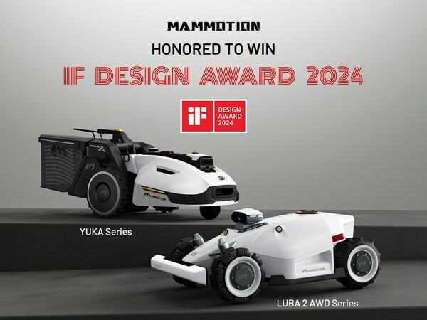 MAMMOTION Wins iF DESIGN AWARD for LUBA 2 AWD and YUKA Robot Mowers