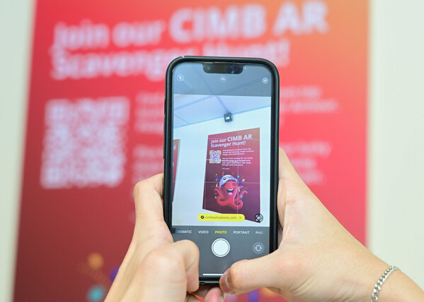 Take part in the AR scavenger hunt to find surprises and unique vouchers (Photo credit - CIMB Singapore)
