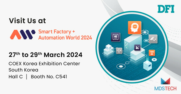 DFI Collaborates with MDS to Showcase AI Embedded Solutions at Smart Factory + Automation World 2024