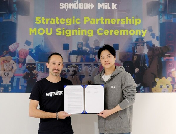 Milk Partners and The Sandbox signed the MoU for expanding the blockchain ecosystem