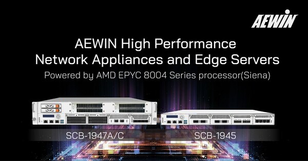 AEWIN High Performance Network Appliances and Edge Servers Powered by AMD Siena