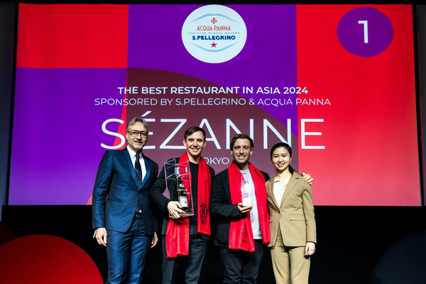 Tokyo's Sézanne is crowned No.1 in Asia's 50 Best Restaurants 2024, sponsored by S.Pellegrino & Acqua Panna, at a live awards ceremony in Seoul