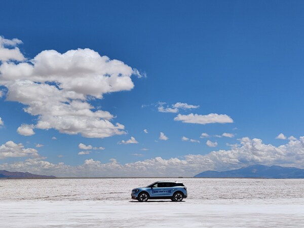 Atacama Desert, Chile: new all-electric Ford Explorer in one of the most challenging stretches of Lexie Alford's record-setting drive around the world