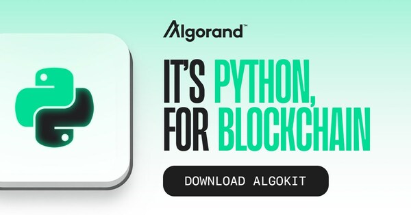 Algorand Becomes First Layer-1 Blockchain to Use Python as a Native Programming Language with AlgoKit 2.0 Launch