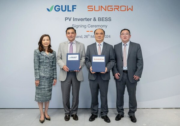 Sungrow Secures Strategic Partnership with Thailand's Gulf Energy to Supply BESS and Inverter to 3.5GWp Renewable Energy Projects