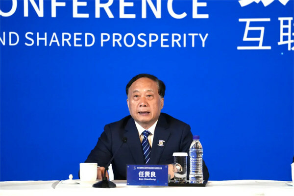 Ren Xianliang, secretary-general of the WIC, attends the press conference. [Photo/wicinternet.org]