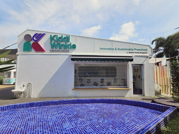 View of KiddiWinkie Schoolhouses centre at Jurong Gateway, the first innovative and sustainable preschool in Singapore