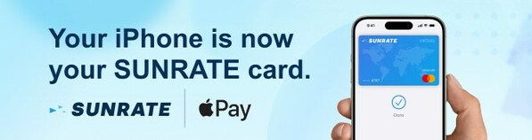 SUNRATE Brings Apple Pay to its Commercial Credit Card Customers
