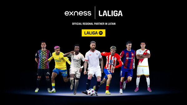 Exness成为西班牙足球甲级联赛官方区域合作伙伴