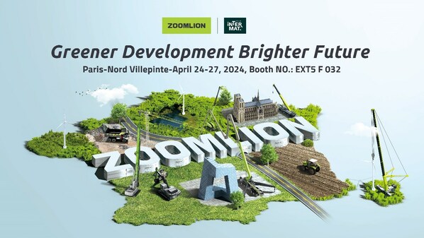 Zoomlion, 파리 INTERMAT 참가해 총 30개 제품 공개 예정