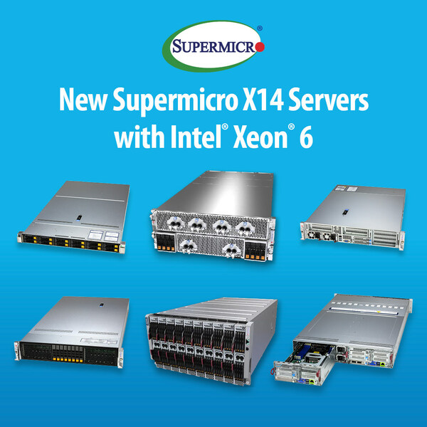 Supermicro、インテル® Xeon® 6 プロセッサー に対応する 次期 X14 サーバー製品ファミリーの予告と、アーリーアクセスプログラムを発表