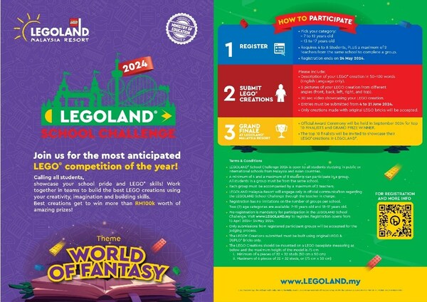 LEGOLAND® School Challenge 2024 Expands Across Asia and Opens for Registration on April 15th
