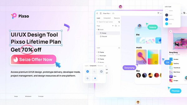 Pixso - Revolutionary UI/UX Collaboration Tool Releases Lifetime Plan to Global Users