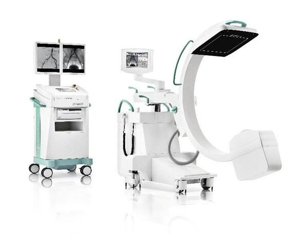 舍弗勒为医疗行业提供一系列解决方案，覆盖影像、手术室及实验室自动化应用领域（图示为C型臂系统应用）